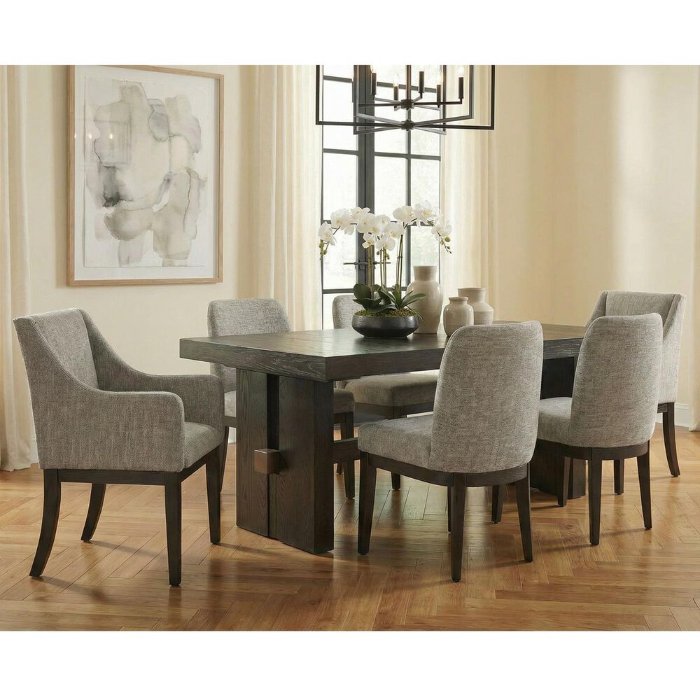 Millenium Burkhaus 7-Piece Dining Set with 1 Table Leaf in Dark Brown, , large