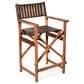 Home Trends & Design Solid Oak Folding Counter Stool in Antique Whiskey, , large