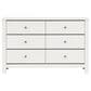 Mayberry Hill Sami 6 Drawer Dresser in White, , large