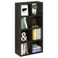 HOMLUX 8-Cube Cubic Shelf Storage Bookcase in Espresso, , large