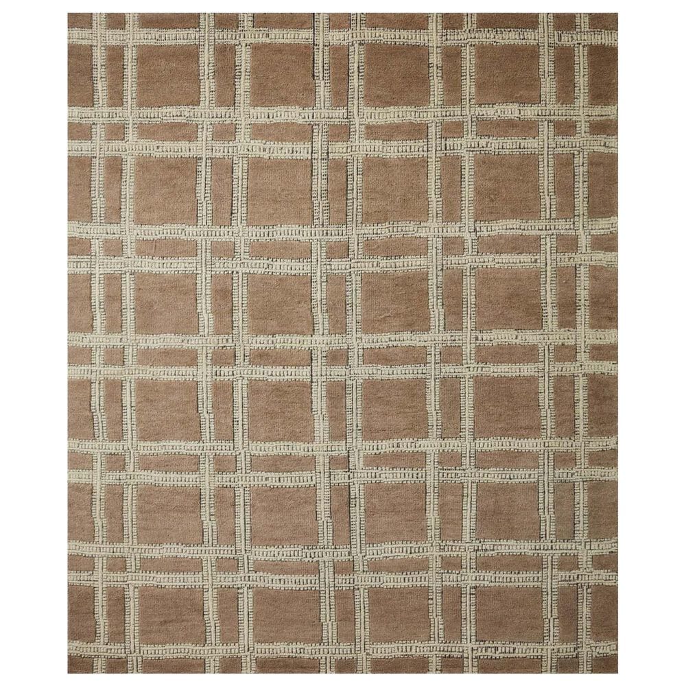 Loloi Milton 5"6" x 8"6" Taupe and Ivory Area Rug, , large