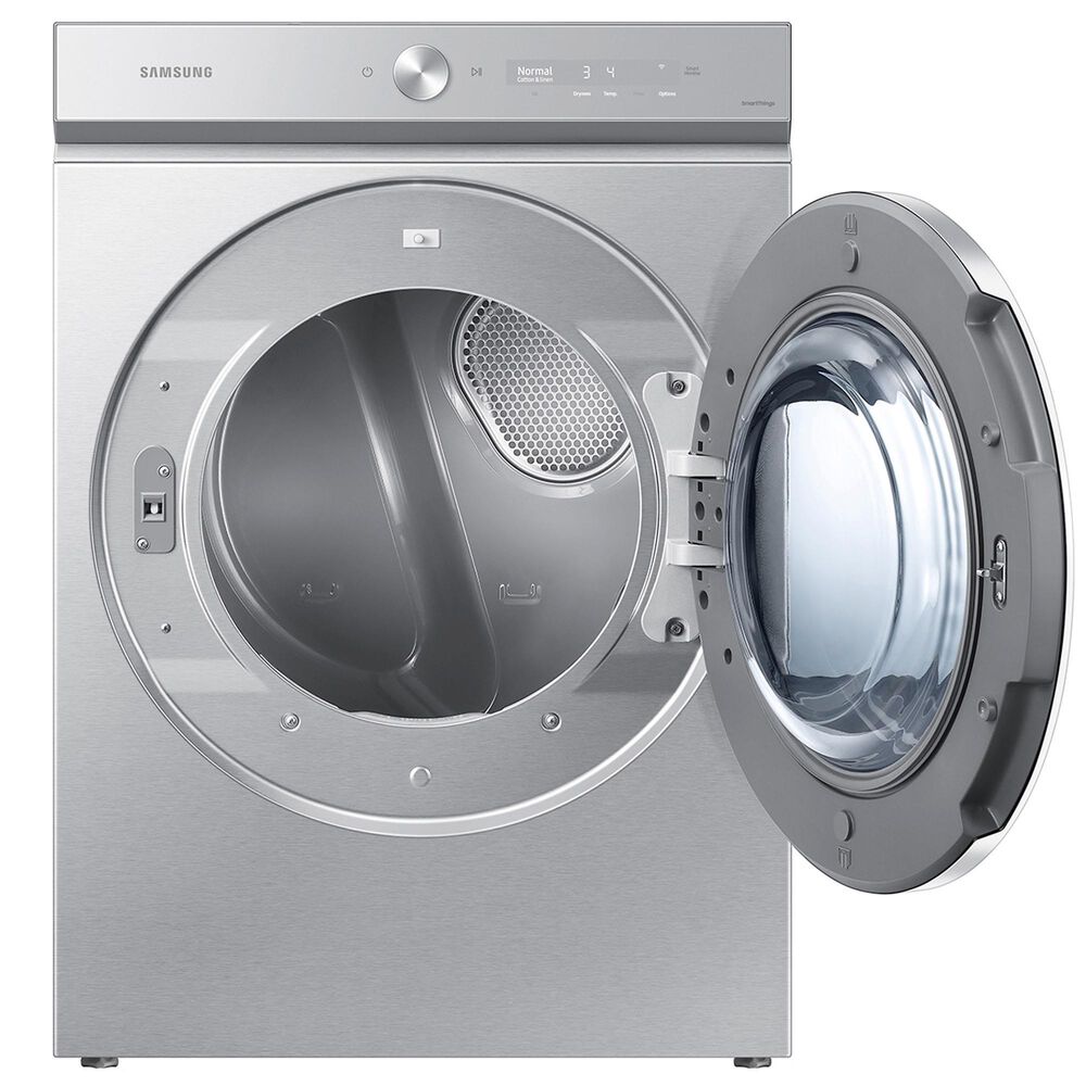 Samsung Gas Dryer with Steam in Silver Steel, , large