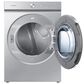 Samsung Gas Dryer with Steam in Silver Steel, , large