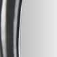 Maple and Jade 63" Wood Abstract Wavy Wall Mirror in Matte Black, , large