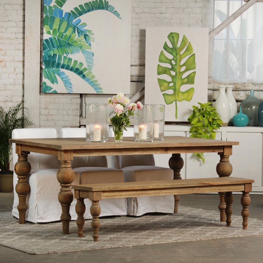 Blue Sun Designs Campbell 78" Dining Table in Weathered Natural - Table Only, , large