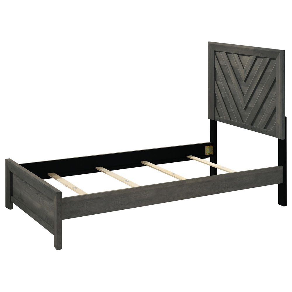 Crown Mark Valor 4-Piece Twin Bedroom Set in Gray, , large