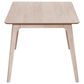 New Heritage Design Oscar 5-Piece Rectangular Dining Set in White Ash, , large