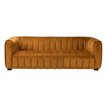 Classic Home Claire Sofa in Orange Velvet, , large
