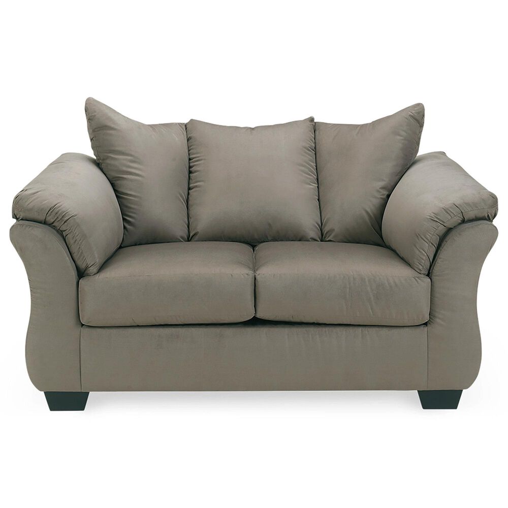 Ashley Darcy Stationary Loveseat in Cobblestone, , large