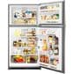 Whirlpool 20.5 Cu. Ft. Top-Freezer Refrigerator in Monochromatic Stainless Steel, , large