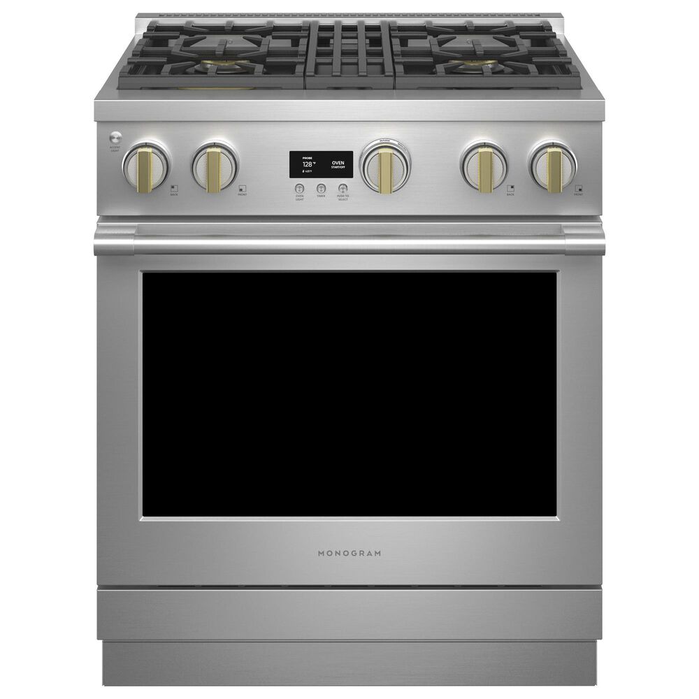 Monogram 30" Dual-Fuel Professional Range with 4 Burners in Stainless Steel, , large