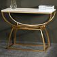 Stylecraft Lamps Inc Loren Console Table in Gold and White, , large