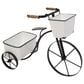 The Gerson Company 17.7" Tricycle with Planter in White and Brown, , large