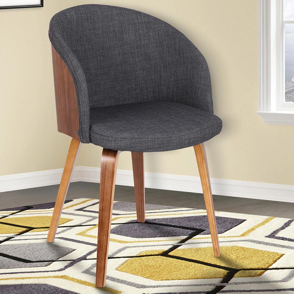 Blue River Alpine Dining Chair in Charcoal and Walnut, , large
