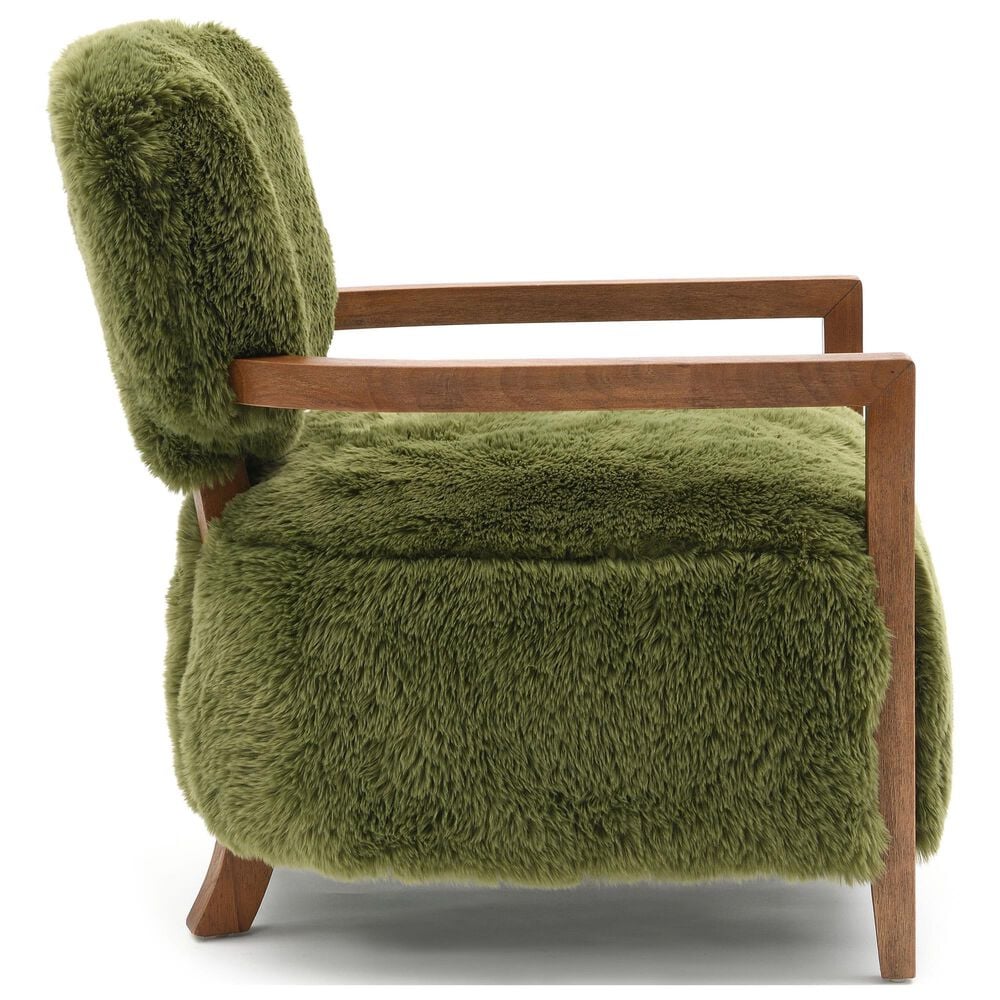 Furniture of America Lumir Long-Haired Accent Chair in Green, , large