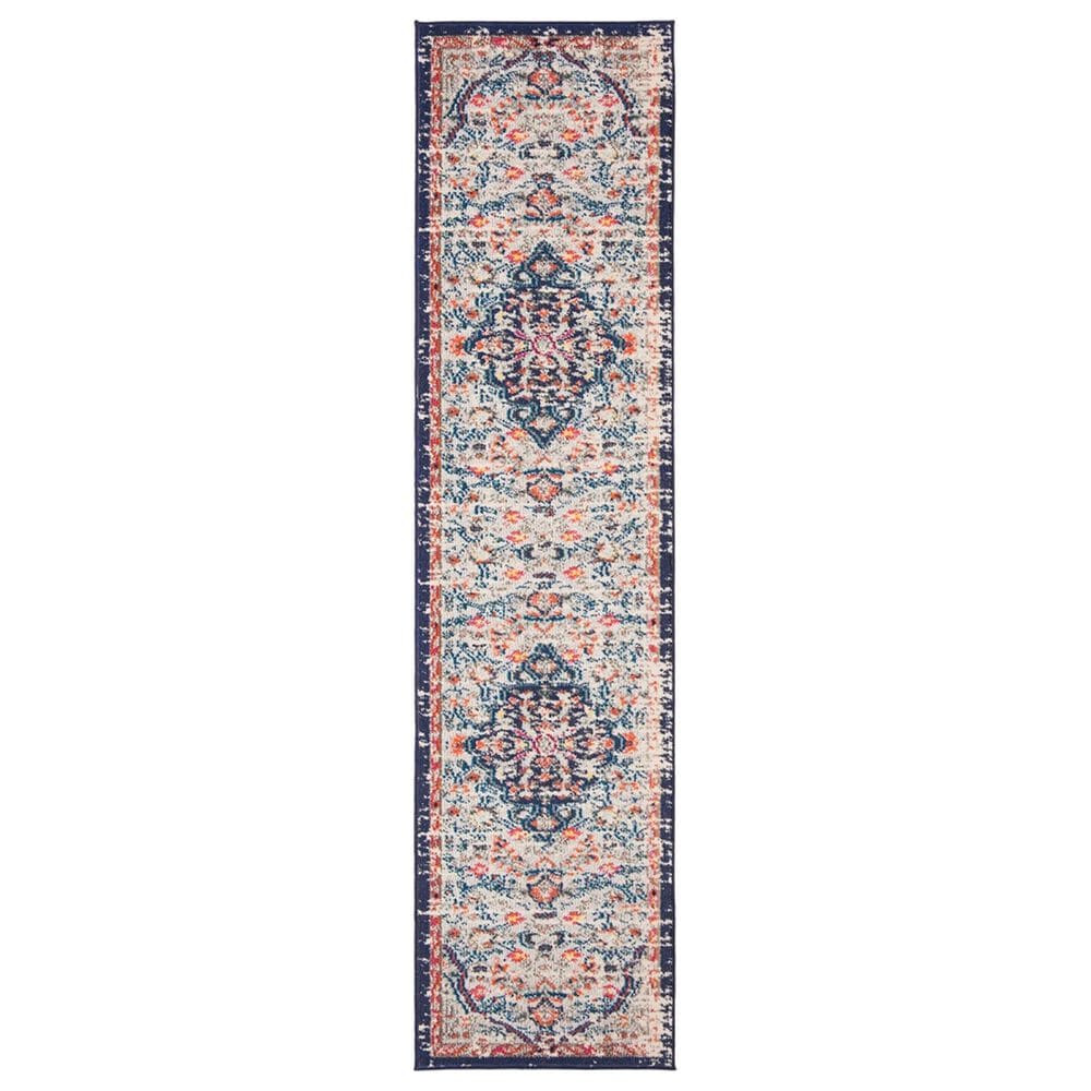 Safavieh Madison MAD447B 2"2" x 12" Beige and Black Runner, , large