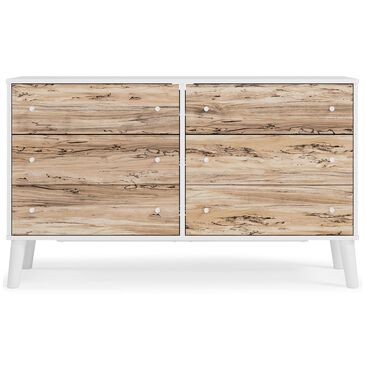 Signature Design by Ashley Piperton 6-Drawer Dresser in Brown and White, , large
