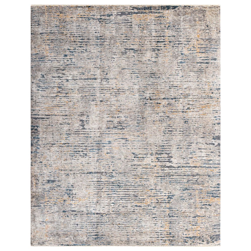 Surya Cardiff CDF-2301 Light Gray, Charcoal, Light Beige, Tan and Dark Blue 7'10" x 10'2" Area Rug, , large