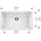 Blanco Precis 32" Super Single Bowl Kitchen Sink in White, , large