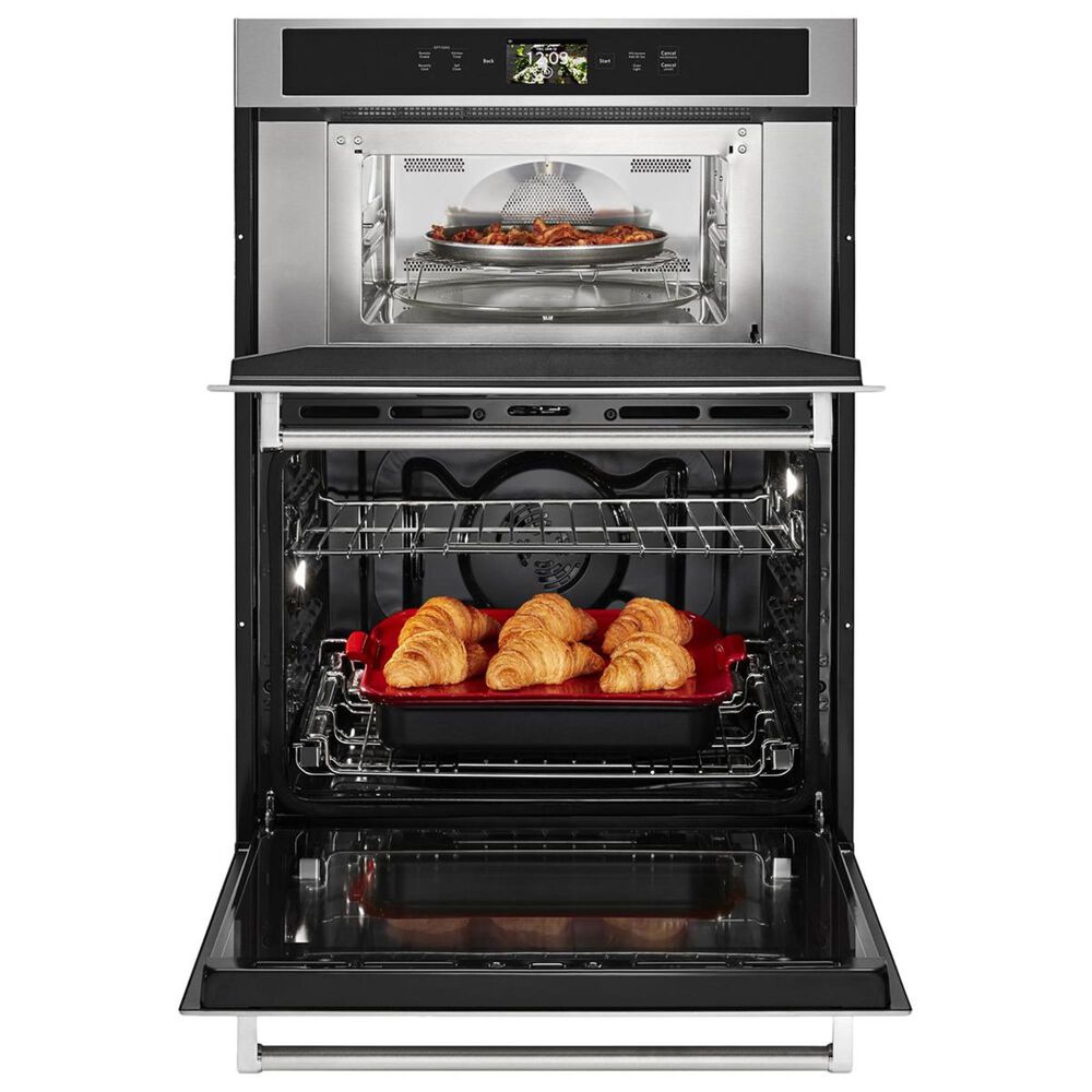 KitchenAid 30&quot; Wall Oven with Microwave Combo Smart in Stainless Steel, , large