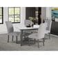 Global Furniture USA Counter Dining Table and 4 Counter Stools in Light Gray, , large