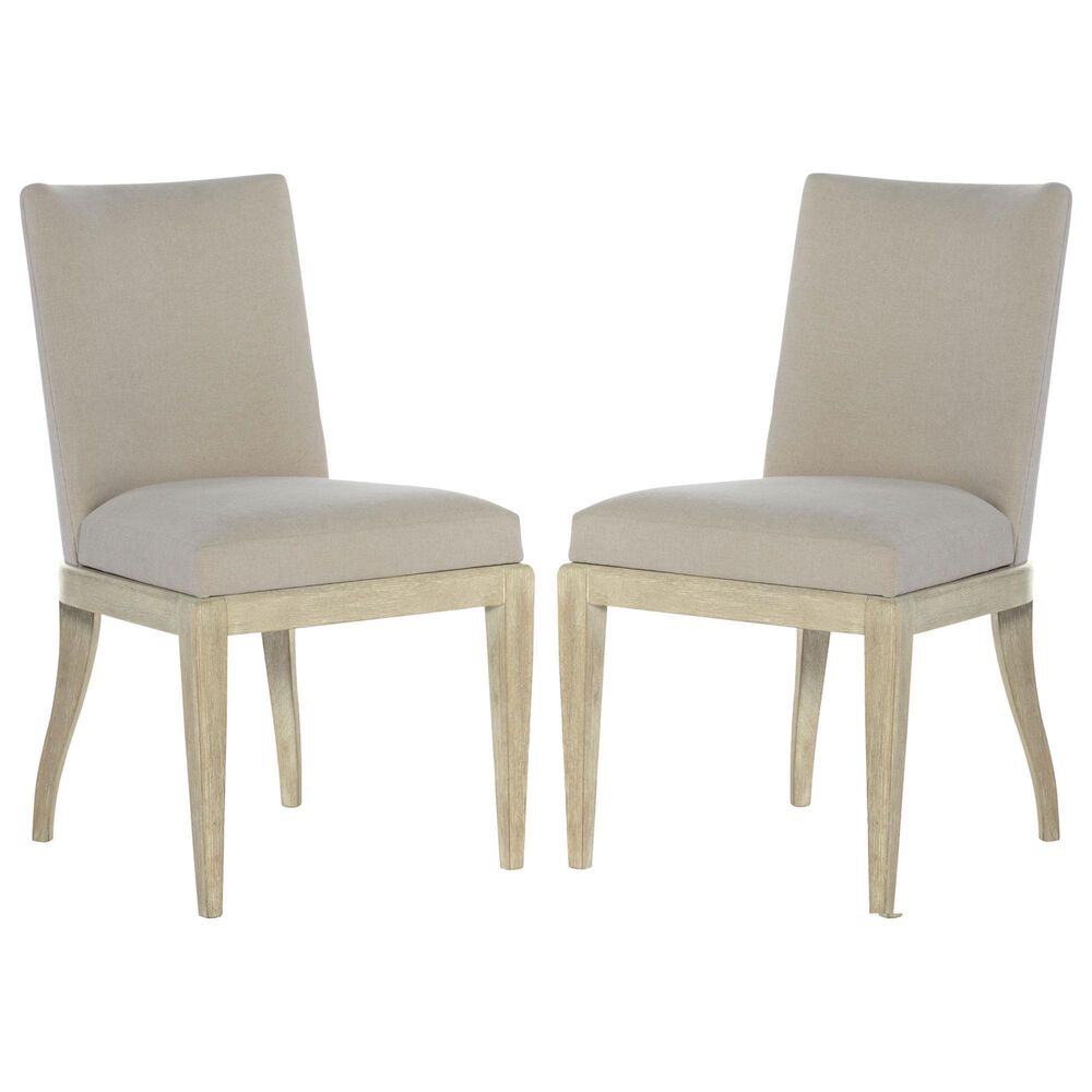 Hooker Furniture Cascade Side Chair with Beige Cushion in Creamy (Set of 2), , large