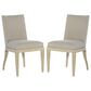 Hooker Furniture Cascade Side Chair with Beige Cushion in Creamy (Set of 2), , large