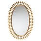 Baxton Studio Rogier Metal Accent Wall Mirror in Antique Gold Leaf, , large