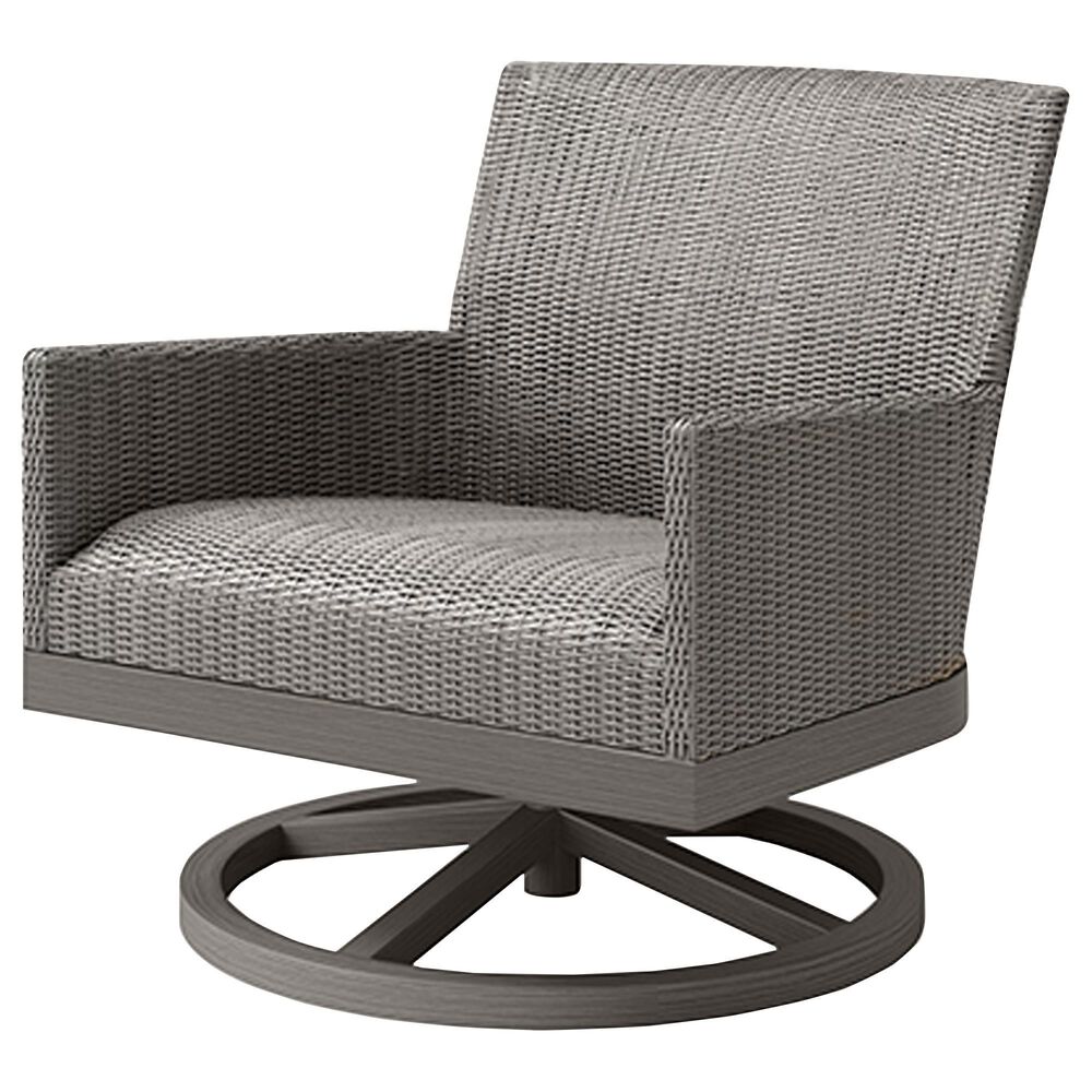 Ebel Outdoor Furniture Siena Patio Swivel Rocker Chair in Fog and Smoke, , large