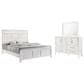 New Heritage Design Andover 3 Piece Queen Bedroom Set in White, , large