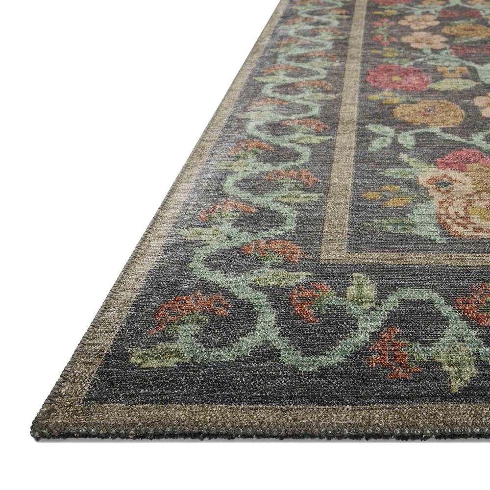 Rifle Paper Co Rosa 2&#39;3&quot; x 3&#39;9&quot; Black Area Rug, , large