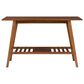 Linon Home Decor Charlotte Console Table in Warm Walnut, , large