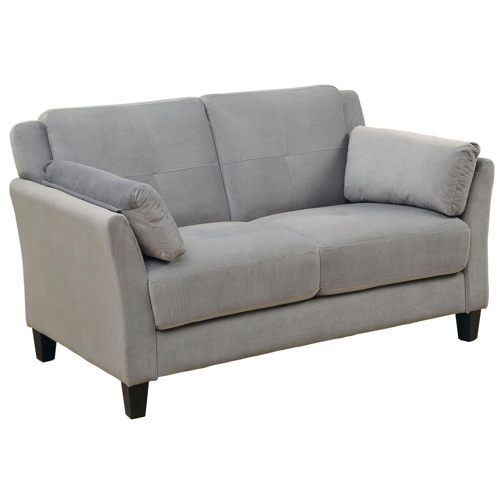 Furniture of America Babcock 3-Piece Living Room Set in Gray, , large