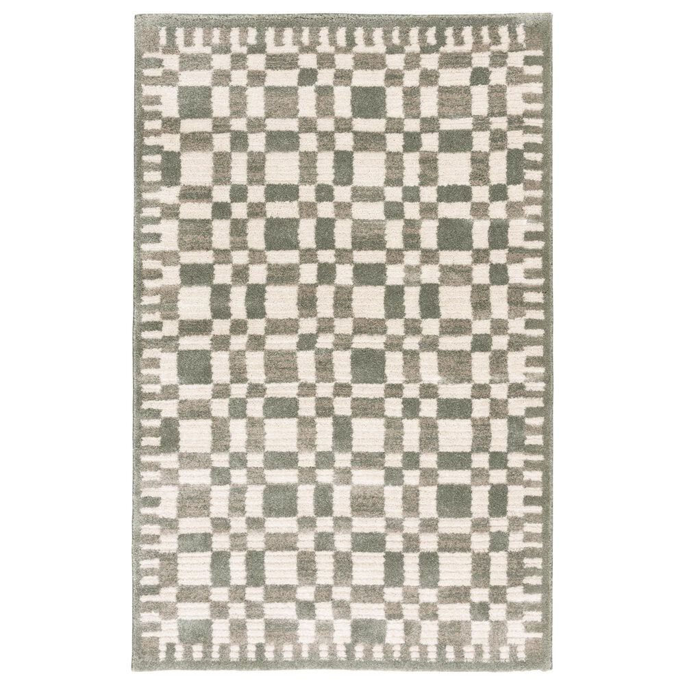 Central Oriental Grove 7253SL Sage and Lace 5" x 7"6" Area Rug, , large