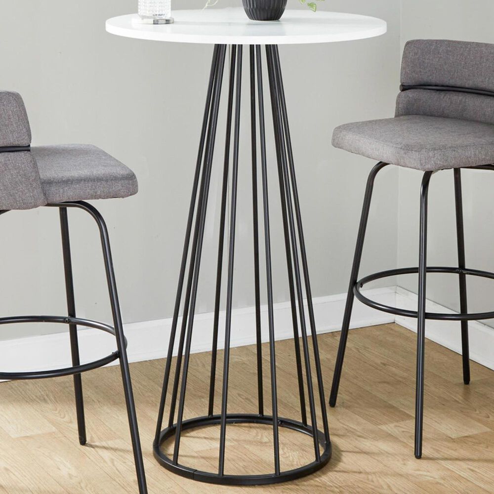 LumiSource Canary Bar Table in Black and White - Table Only, , large