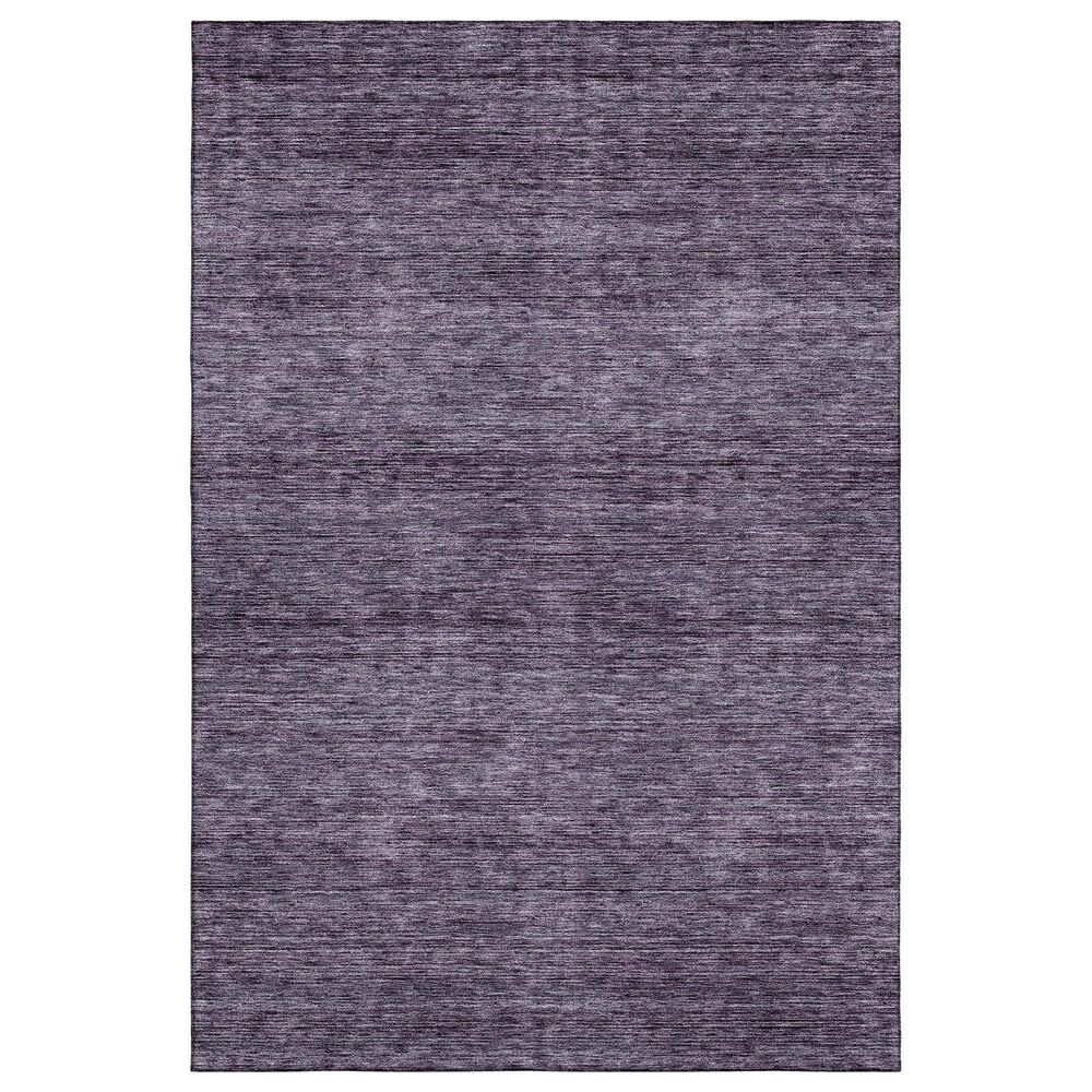 Dalyn Rug Company Soft Essentials Solid Plum 10" x 14" Indoor/Outdoor Area Rug, , large