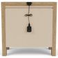 Shannon Hills Davie 3-Piece Queen Upholstered Panel Bed with Nightstand Set in Pale Oak, , large