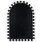 Creative Coop Boho-Southwestern Firwood Arched Wall Mirror in Black, , large
