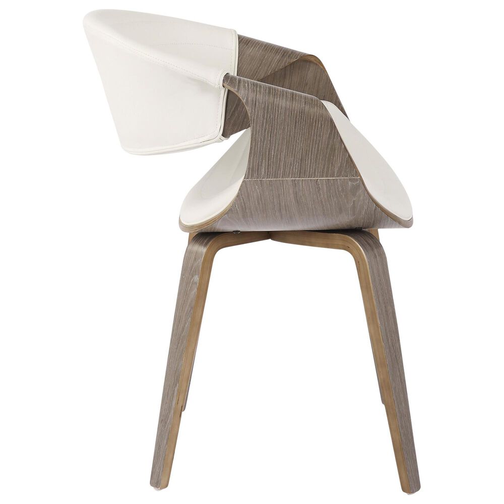 Lumisource Symphony Arm Chair with White Cushion in Light Grey, , large