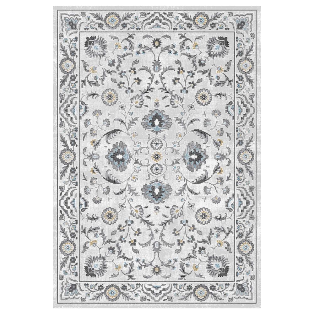 Central Oriental Sientan Wynteri 2520.259 2'2" x 3' Cream and Light Grey Area Rug, , large