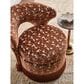Massoud Furniture Libby Swivel Chair in Mamba Mocha and Mae Coral, , large