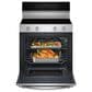 Whirlpool 2-Piece Kitchen Package with 5.3 Cu. Ft. Freestanding Electric Range with WipeClean and Over-the-Range Microwave in Fingerprint Resistant Stainless Steel, , large