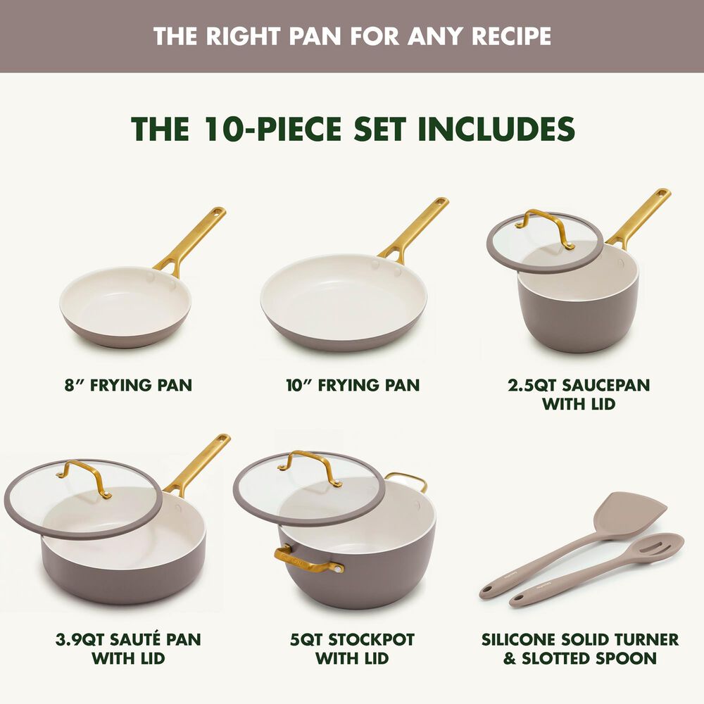 Green Pan Reserve Pro 10-Piece Cookware Set in Latte, , large