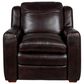 Bordeaux & Co 3-Piece Stationary Leather Living Room Set in Berlin Dark Brown, , large
