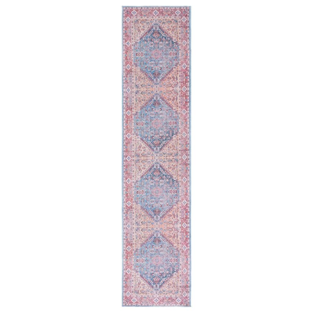 Safavieh Serapi Bohemian 2" x 9" Blue and Rust Runner, , large