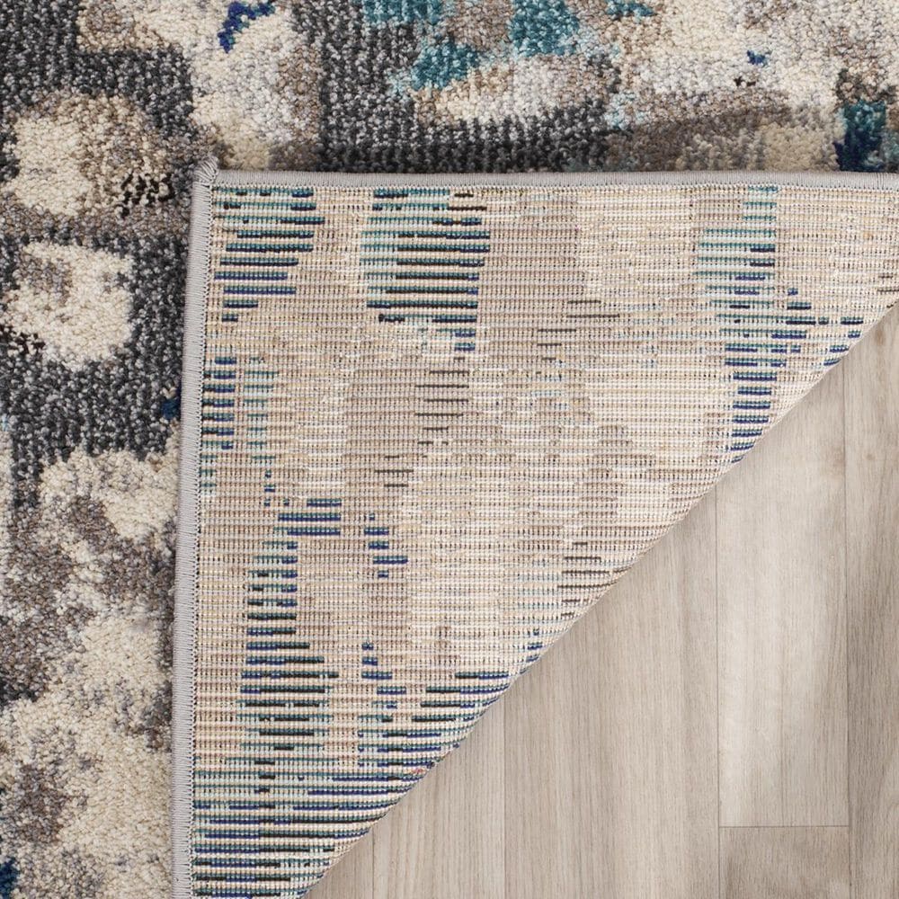 Safavieh Monaco MNC225E-5 5&#39;1&quot; x 7&#39;7&quot; Grey/Light Blue Area Rug, , large