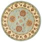 Safavieh Lyndhurst LNH555 5"3" Round Blue and Ivory Area Rug, , large
