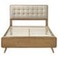 Pacific Landing Robyn Queen Upholstered Platform Bed in Cool Biege and Light Ash, , large