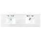 James Martin Vanities Brittany 72" Double Bathroom Vanity in Smokey Celadon with 3 cm Arctic Fall Solid Surface Top and Rectangular Sinks, , large