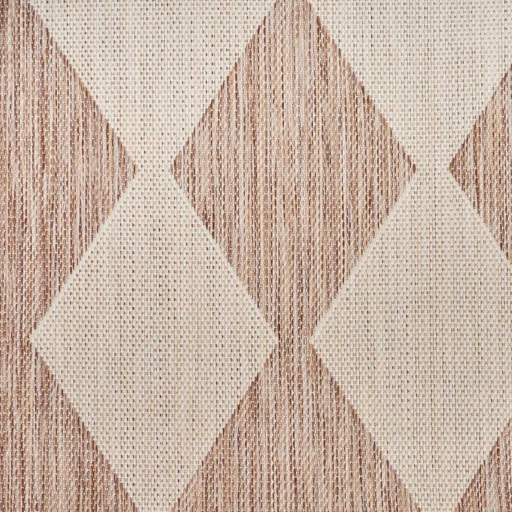 Nourison Positano Geometric Beige 7&#39; x 10&#39; Indoor/Outdoor Area Rug, , large